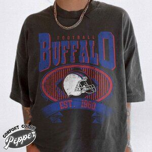 Buffalo Football Heritage Look Comfort Colors T-Shirt 166